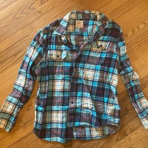 American Eagle Outfitters Blue Flannel